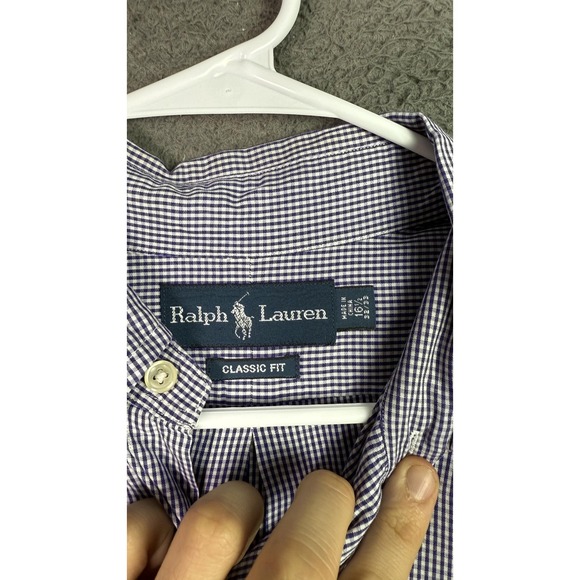 Ralph Lauren Shirt Mens Large Classic Fit Button Down Long Sleeve Polo - Picture 3 of 7